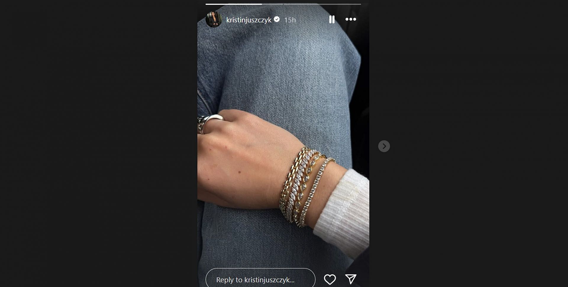 Still from Kyle Juszczyk's wife Kristin's Instagram story/@kristinjuszczyk